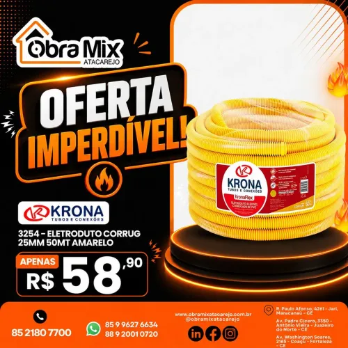 Eletroduto corrigido 50m