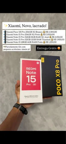 Aparelhos Xiaomi Redmi note 15
