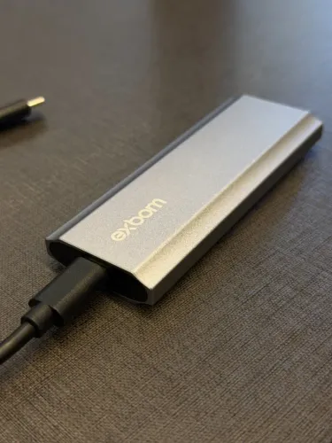 Ssd M2 Externo Portátil 512gb Exbon Usb-c 3.1 Prateado