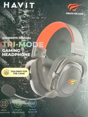 Headset Gamer Havit H2002BG Tri-Mode impecável!