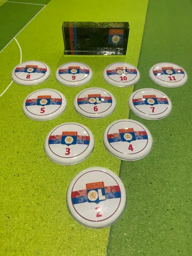 Futebol de Botão Lyon Vidrilha Semi Novo