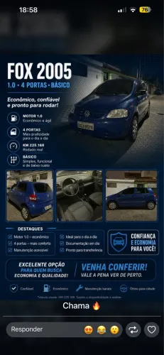 Volkswagen Fox Plus 1.0mi/ 1.0mi Total Flex 8V 4P 2005