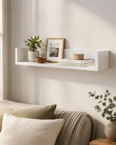Prateleira Branca de Parede para Qualquer Ambiente