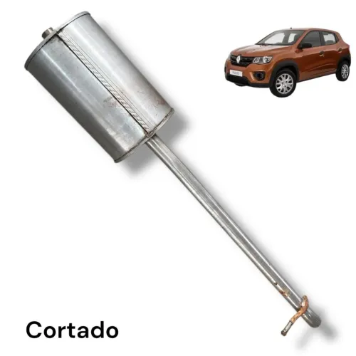 Abafador traseiro escapamento Renault kwid 2017 2018 2020 21