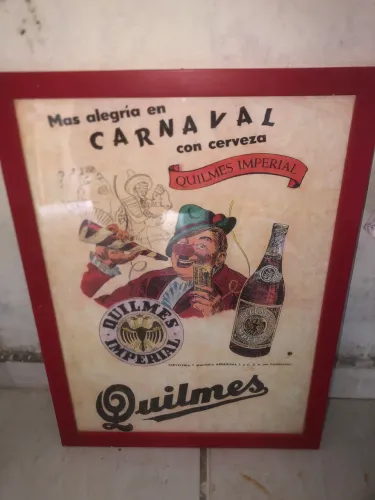 Quadro clássico/vintage da cerveja argentina Quilmes Imperial