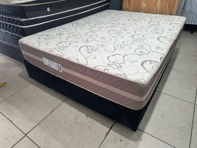 CONJUNTO BASE BOX COM COLCHÃO CASAL