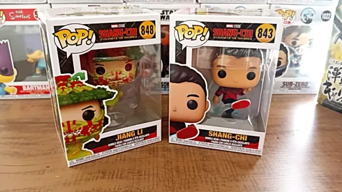 Funkos Pops Marvel Shang-Chi #843 e Shang-chi Jiang Li #848