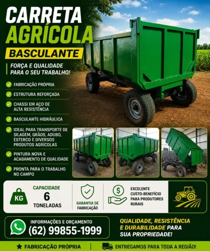 Carreta basculante agrícola