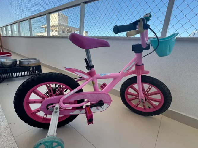 Bicicleta btwin aro 14 rosa