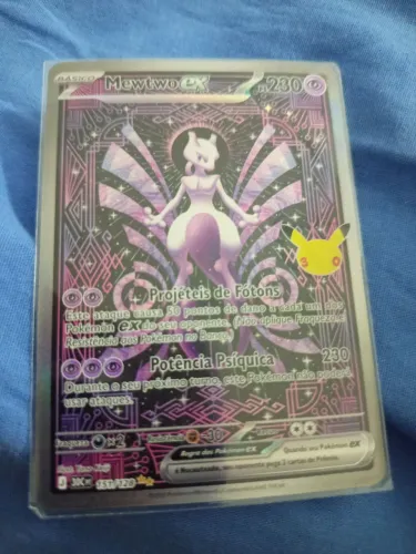Mewtwo EX  -duas estrelas- Douradas (30 Anos)
