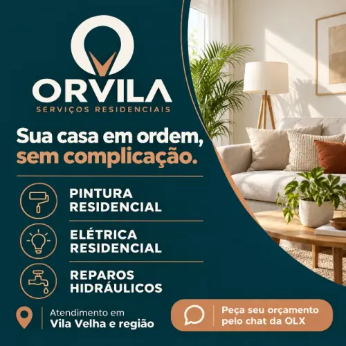 Pintura, Elétrica, Hidráulica, Telhados e Fechaduras | ORVILA