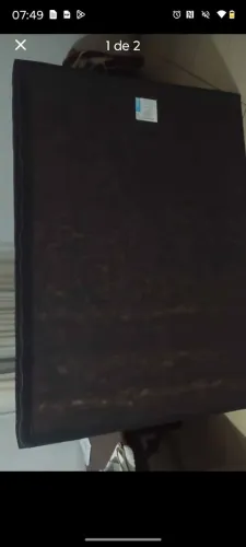 Vendo base box de casal com pezinho entrego passo cartão 