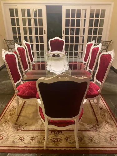 Conjunto de mesa jantar Luís XV