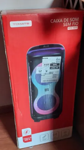 Torre de som com bateria recarregável