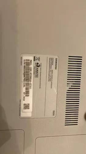 Notebook Branco Samsung I3 de barbada