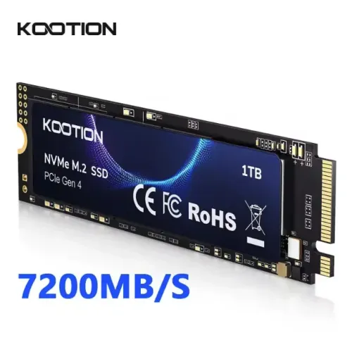 SSD KOOTION 1TB M.2 NVME PCIe 4.0 L: 7200MB/s G: 6500MB/s, PS5, 12x 80,77