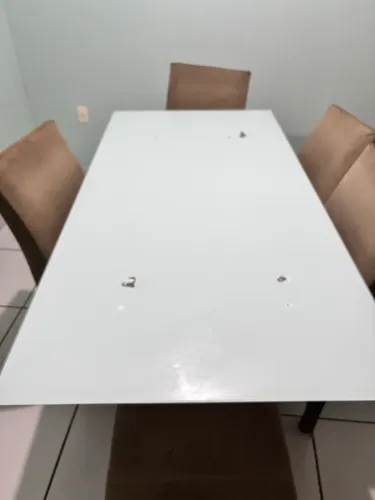Tampo de vidro de mesa