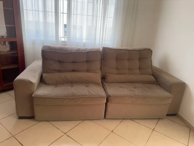Sofá 3 lugares retrátil