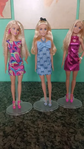 kit 03 bonecas barbie fashionistas