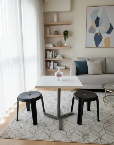 Mesa com duas banquetas barata 