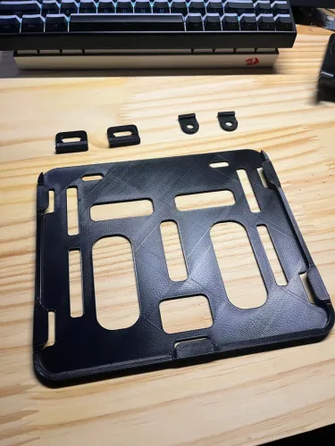 Protetor / Suporte de Placa Mercosul para Moto em PETG