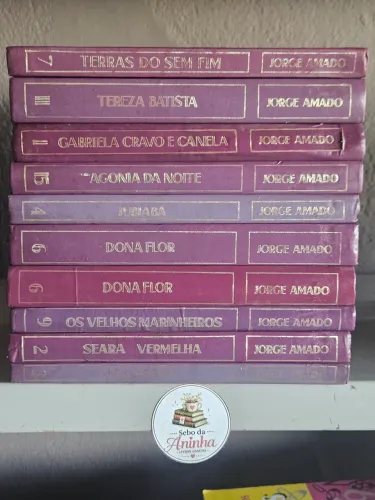 LIvros capa roxa Jorge Amado
