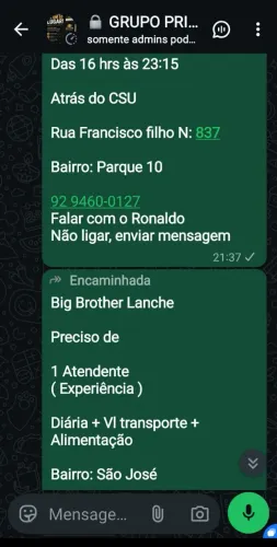 Grupo privado Freelancer/Clt/Estágios/Informações de cursos gratuitos e pagos.