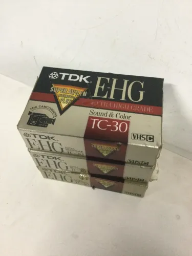 lote 3 fitas vhs c filmadora antiga