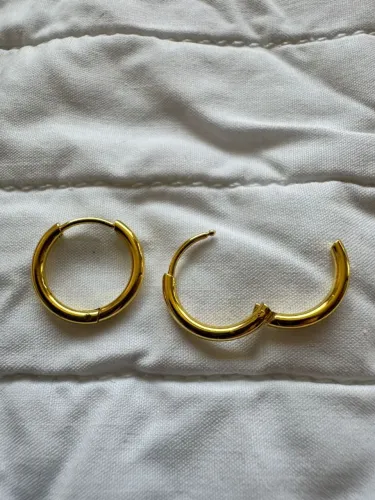 Piercing argola aço inoxidável orelha