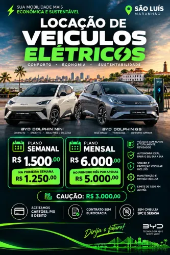 LOCAÇÃO DE CARROS ELÉTRICOS