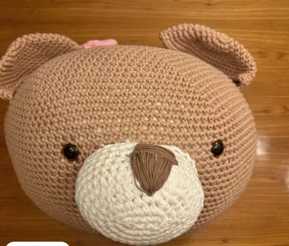Puff de croche - ursinha