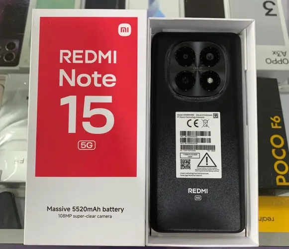 Redmi Note 15 5G NFC 512/08- Preto Lacrado Entregamos Grátis