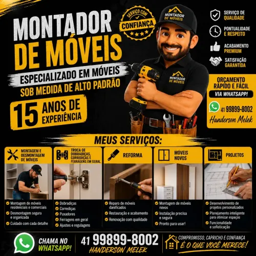 Montador de móveis alto padrão 