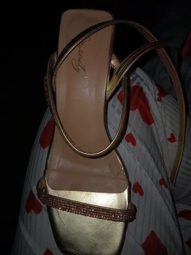 Sandália com strass