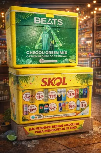 Caixa de isopor grande e média 