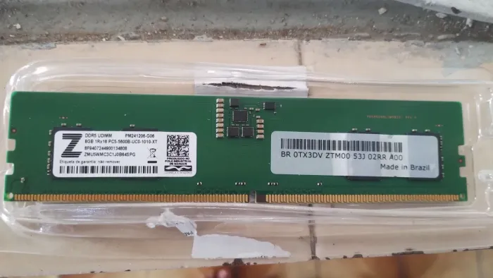 Memória ddr5 8g
