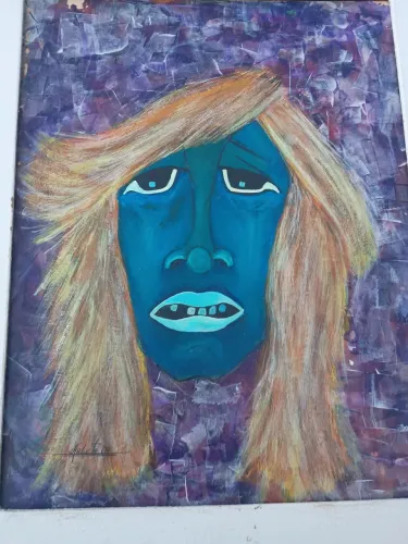 Obra original olhar da alma ou olhar do silêncio