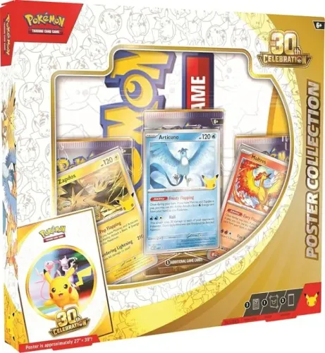 10x Pokémon TCG: 30th Poster Collection - Inglês Novo Lacrado