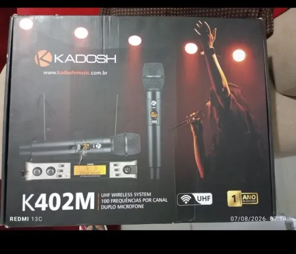 Vendo ou troco microfone kadoski digital novo 
