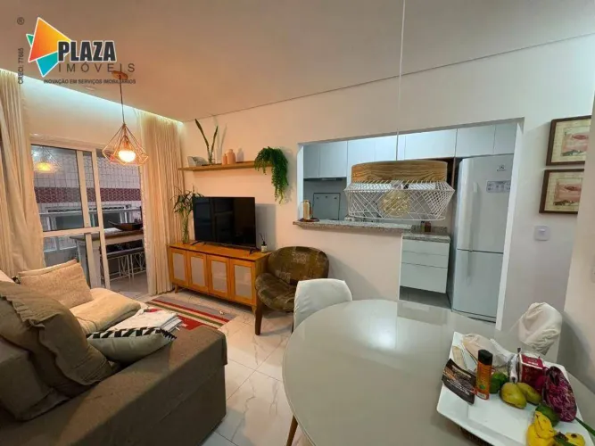 Apartamento mobiliado com 2 quartos para alugar, R$ 3,500 Caiçara - Praia Grande/SP