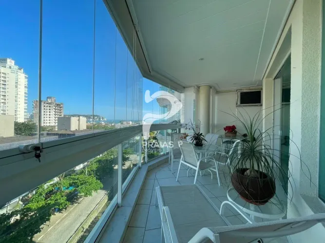 Apartamento com vista para o mar, 3 dormitórios, Enseada, Guarujá