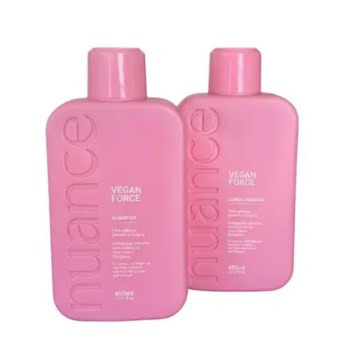 Kit Nuance Shampoo e Condicionador Vegan Force Hidratação Capilar 450ml