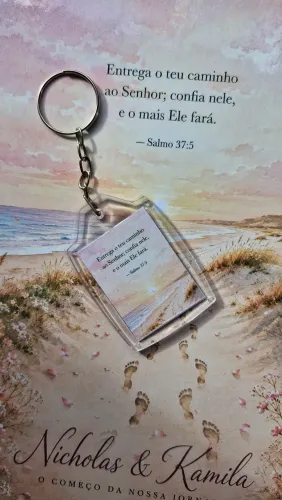 Chaveiro acrílico personalizado 