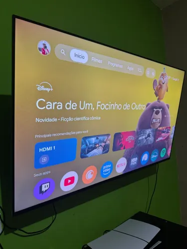 TV TCL 50PL 4K QLED + NOTA FISCAL