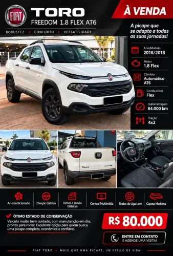 Fiat Toro Freedom 1.8 16V Flex Aut. 2018