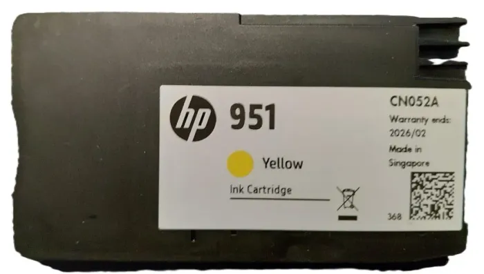 Cartucho HP 951 Recarregável CN048AL Amarelo Não remanufaturado Original