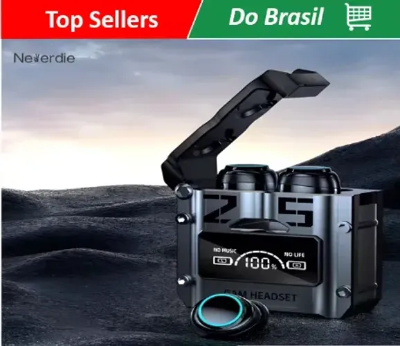 Fone De Ouvido Sem Fio Bluetooth M25 TWS Com Controle De Toque Redução De Ruído Estéreo Pa