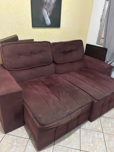 Sofá retrátil 2 lugares