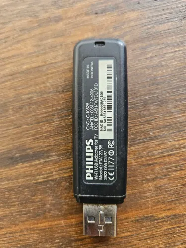 Adaptador Usb Wireless Philips Pta127 Original Para Tv Philips Antiga Pta127