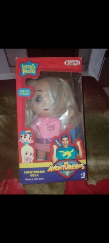 Boneca Aventureira rosa R$ 70,00